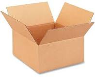12.5 X 12.5 X 6" Corrugated Box SOLD IN BUNDLES #25