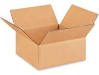 7.5 x 7.5 x 3.5" Corrugated Box SOLD IN BUNDLES #25